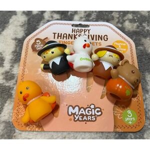 Magic Years Thanksgiving Themed Finger Puppets (NWT)